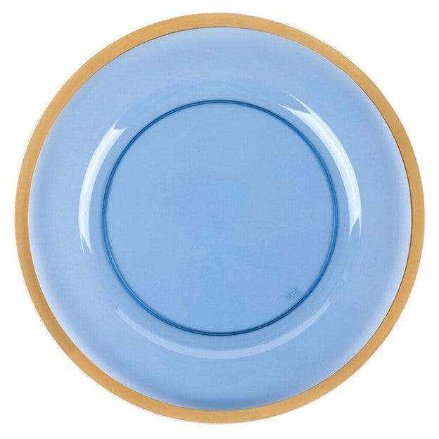 Blue Disposable Charger Plates Set of 8