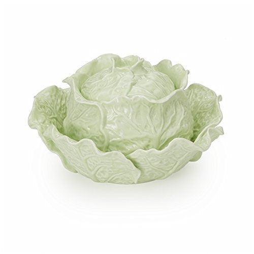 Lettuce Design Tureen and Serving Bowl Set