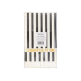 Congratulations Black and White Striped Paper Dinner Napkins