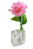 Clear Acrylic Flower Vase Napkin Rings