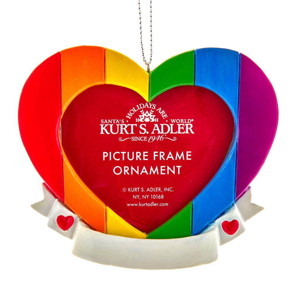 Kurt Adler Pride Picture Frame Ornament