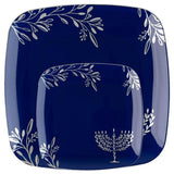 Hanukkah Blue Square Disposable Plates