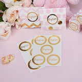 Neviti Pattern Works Gold Foil Baptism Stickers - A Gifted Solution