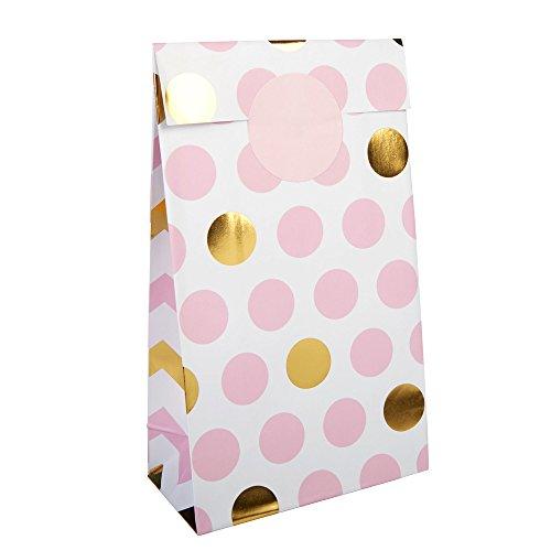 Pattern Works Pink and Gold Foil Party Favor Bags