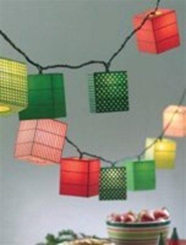 Red and Green Lantern String Lights
