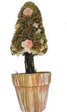 Silk Flower Cone Topiary Tree in Ceramic Pot - A Gifted Solution