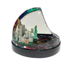 New York City Snowglobe Pen Holder with Twin Towers and Statue of Liberty - A Gifted Solution