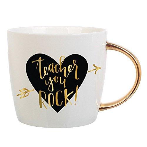 Slant Teacher You Rock Mug