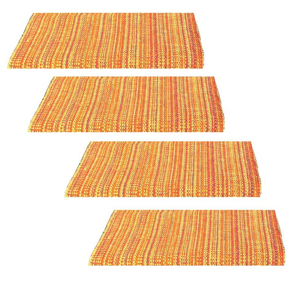 Orange Weave Placemats Set of 4