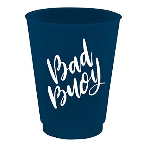 Bad Buoy Blue Plastic Cups