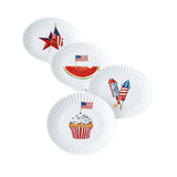 One Hundred 80 Degrees American Holiday Melamine Plates Set of 4 - A Gifted Solution