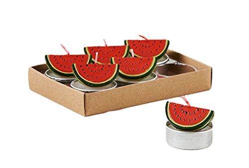 One Hundred 80 Degrees Watermelon Slices Tealights (Set/6)