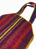 Multicolor Stripe Beaded Handbag - A Gifted Solution