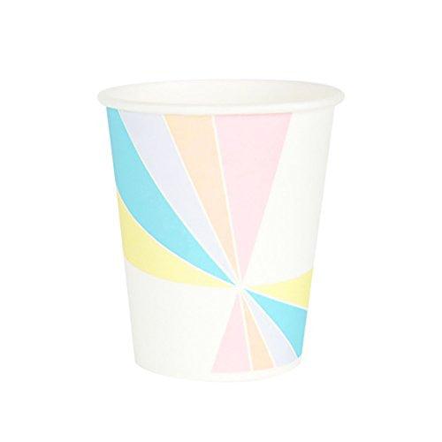Pastel Burst Paper Cups (8 ct)