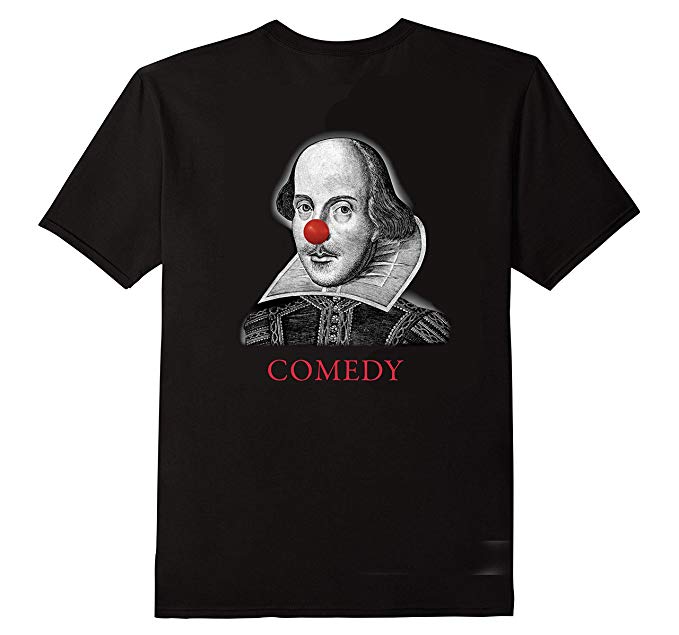 Shakespeare Comedy Tragedy Tee Shirt