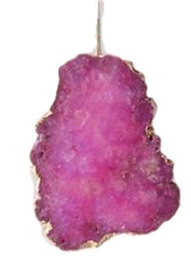 One Hundred 80 Degrees Flat Gem Crystal Ornament (Fuchsia)