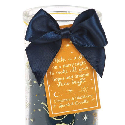 Starry Night Cinnamon and Blackberry Tube Candle