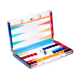 BeyBerk Multicolor Acrylic Backgammon Set