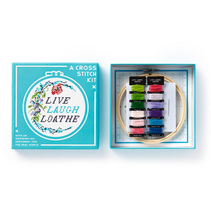 Live Laugh Loathe Cross Stitch Kit