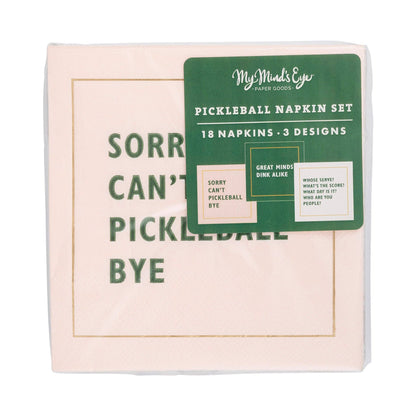 Pickleball Sayings Paper Cocktail Napkins