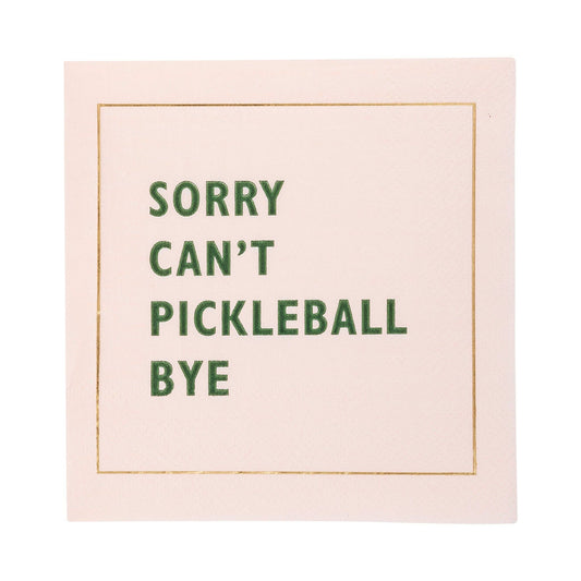 Pickleball Sayings Paper Cocktail Napkins