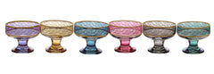 Classic Touch Decor Color Glass Bowls
