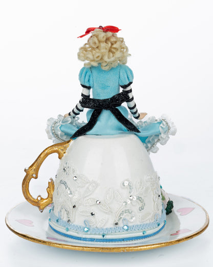 Katherine's Collection Alice on a Teacup Figurine
