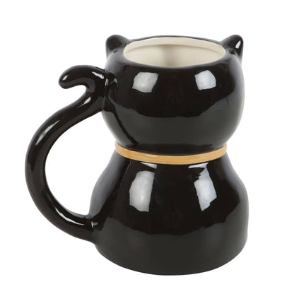 Black Cat Halloween Mug