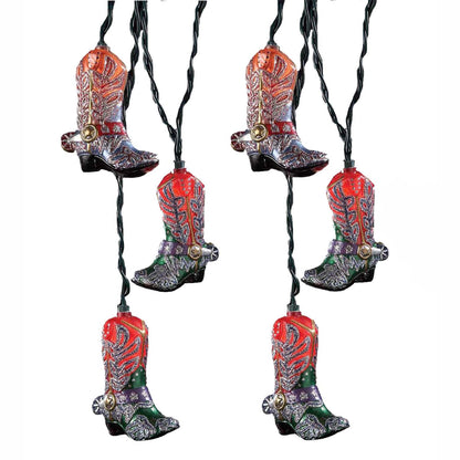 Glitter Cowboy Boots String Lights