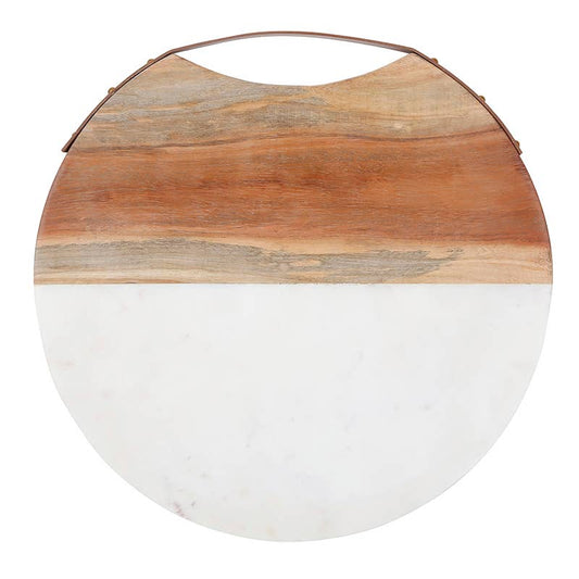 Acacia Wood and Marble Cheese Board