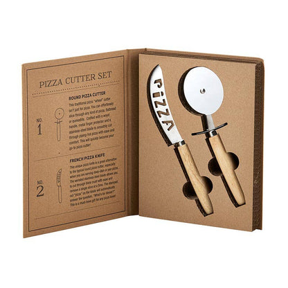 Pizza Cutter Book Box Gift Set