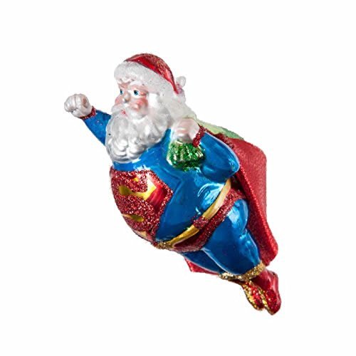 Flying Super Santa Hero Ornament