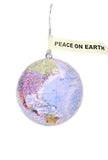 Cody Foster Glitter Peace Globe Ornament