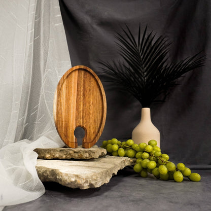 Wine and Appetizer Wooden Serving Tray