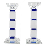 Blue Crystal Candlesticks Set - A Gifted Solution