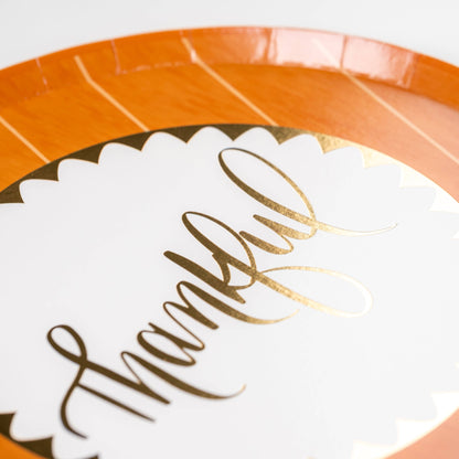 Harvest Thankful Paper Dessert Plates
