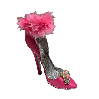 Katherine's Collection Fuchsia Fancy High Heel Shoe Tabletop Decoration