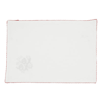 Embroidered XOXO Placemats and Napkins Set of 4