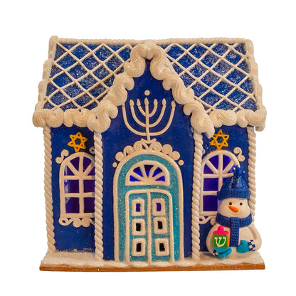 Hanukkah LED Lighted Tabletop House