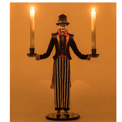 Katherine's Collection Macabre Skeleton Candelabra