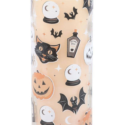 Halloween Retro Cat and Pumpkin Tube Candle