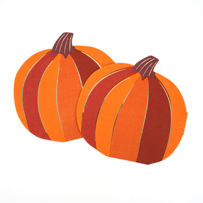 Orange Die-Cut Pumpkin Paper Napkins