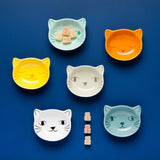 Purrfect Cat Shaped Small Bowl Set