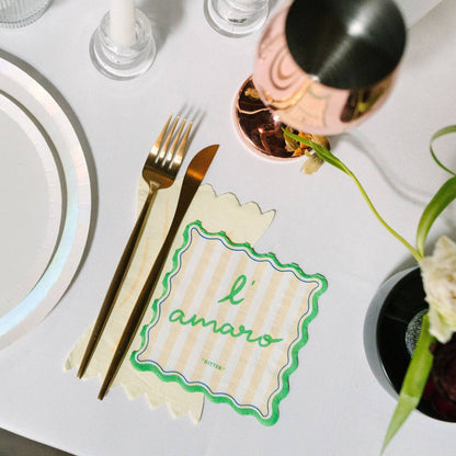 Italian Le Dinner Paper Beverage Napkins