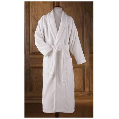 Terry Velour Shawl Collar Bathrobe