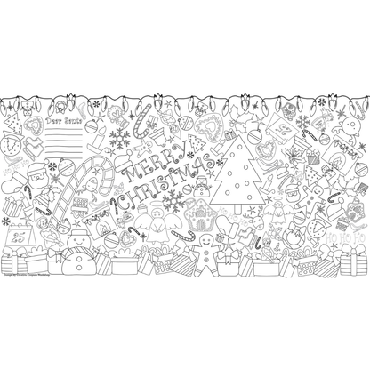 Christmas Kids Coloring Tablecloth