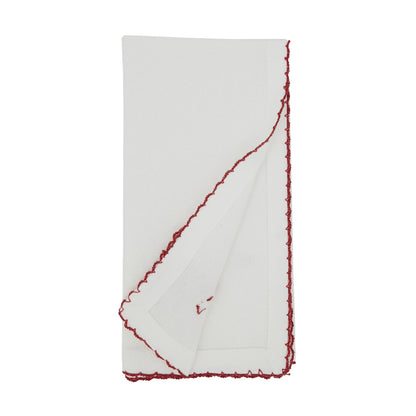Candy Cane Design Cloth Dinner Napkins Set of 4