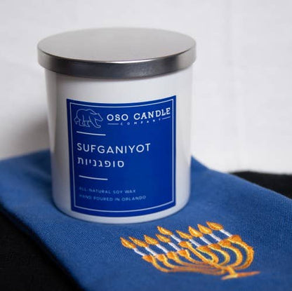 Hanukkah Sufganiyot  Scented Soy Wax Candle