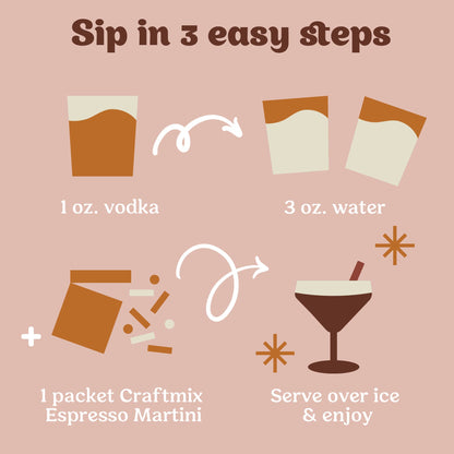 Espresso Martini Cocktail Mixer 12 Servings