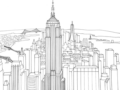 New York City Coloring Book